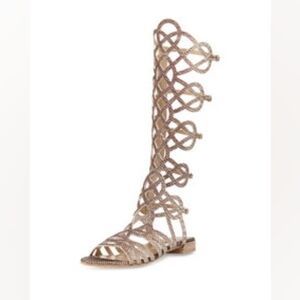 Aphrodite gladiator sandals -Stuart Weitzman-size 5